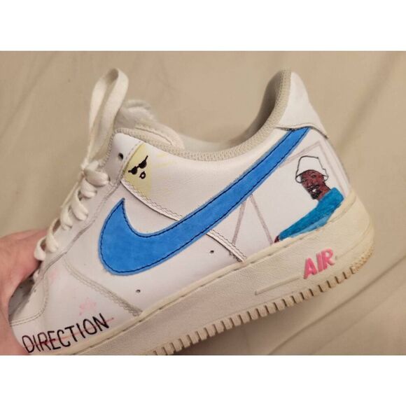 Nike Air sneakers Brock Hampton art One Direction men's size 11 unique 315122 - Picture 12 of 13